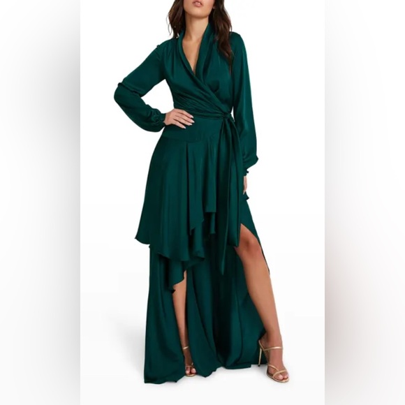 PatBO Ruffled High-Low Maxi. Size 4. - Picture 2 of 6